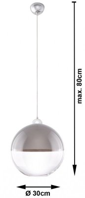 Lampa wisząca GINO szara