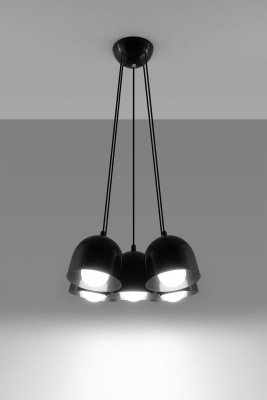 Lampa wisząca FREDDY 5 czarny