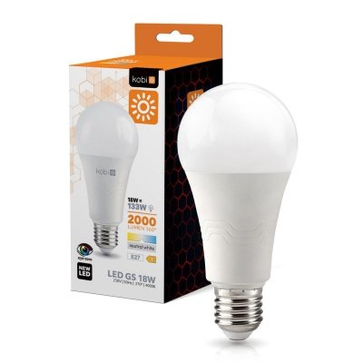 Żarówka LED GS 18W E27 4000K Kobi
