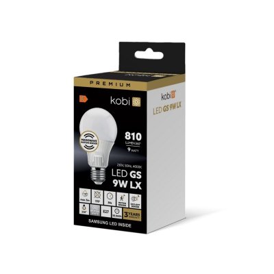 Żarówka z czujnikiem ruchu LED GS 9W E27 4000K LX Kobi Premium