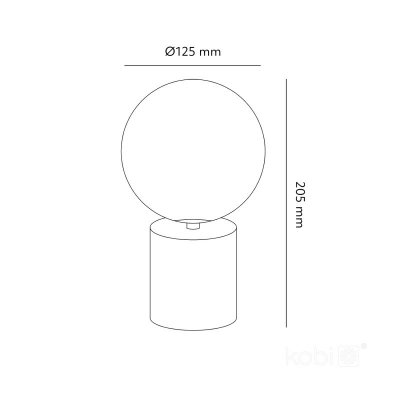 Lampka biurkowa GLOBE ELEGANCE GOLD ST MINI 1xG9 Kobi Design