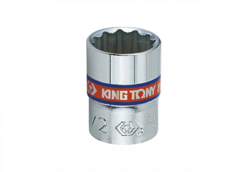 NASADKA KRÓTKA 1/4&quot; 7/16&quot; x 24mm, 12-kąt. Cr-V King Tony
