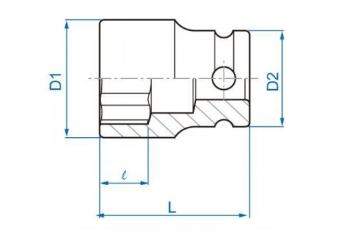 NASADKA UDAROWA 3/8&quot; 5/8&quot; x 32mm, 6-kąt King Tony
