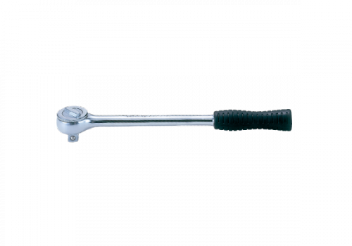 GRZECHOTKA 1/2&quot; 45 ZĘBÓW 300mm UCHWYT GUMOWY King Tony