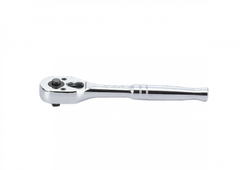 GRZECHOTKA Z PRZYCISKIEM 1/4&quot; 24 ZĘBY 140mm UCHWYT POLEROWANY King Tony