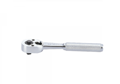 GRZECHOTKA Z PRZYCISKIEM 1/4&quot; 24 ZĘBY 130mm UCHWYT MOLETOWANY, BLOKADA King Tony