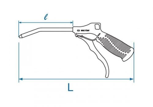 PISTOLET DO PRZEDMUCHIWANIA 1/4&quot; 330mm King Tony