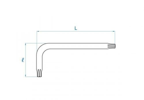 KLUCZ TYPU &quot;L&quot; SPLINE M8 x 98mm King Tony