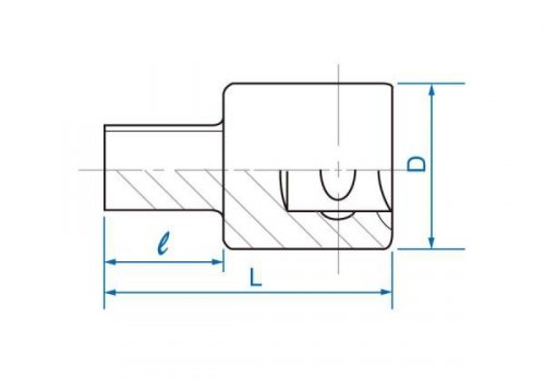 NASADKA TRZPIENIOWA 1/2&quot; KWADRAT 10,5mm x 35mm King Tony