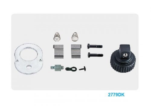 GRZECHOTKA 1/4&quot; 24 ZĘBY 130mm UCHWYT MOLETOWANY, BLOKADA King Tony