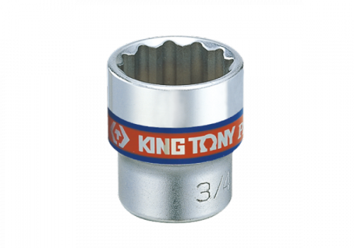 NASADKA KRÓTKA 3/8&quot; CALOWA 15/32&quot; x 27mm 12-kąt. Cr-V King Tony