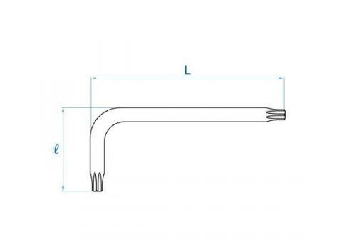 IMBUS EXTRA DŁUGI TORX T45 x 202mm King Tony