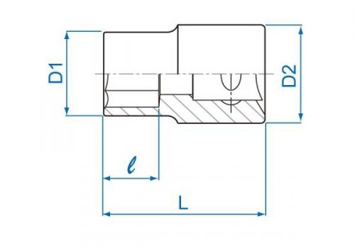 NASADKA KRÓTKA GWIAZDKOWA 1/2&quot; E24 x 39mm Cr-v King Tony
