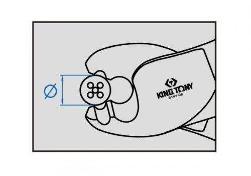 SZCZYPCE TNĄCE DO KABLI ŚR. 9.2mm, DŁUGOŚĆ 212mm King Tony
