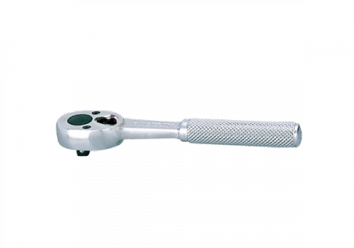 GRZECHOTKA UCHYLNA 1/4&quot; 24 ZĘBY 130mm UCHWYT MOLETOWANY, BLOKADA King Tony