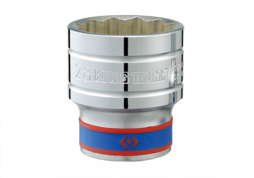 NASADKA KRÓTKA 1/2&quot; 34mm x 45mm 12-kąt. Cr-v King Tony