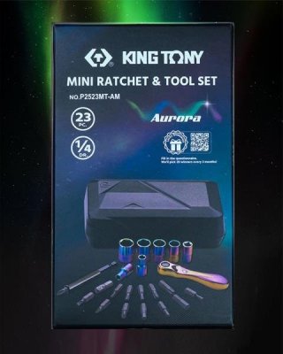 ZESTAW NARZĘDZI 1/4&quot; EDYCJA LIMITOWANA King Tony AURORA King Tony