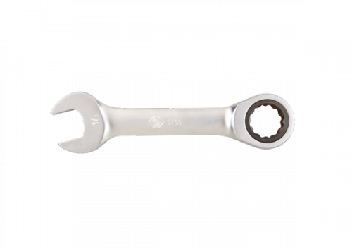 KLUCZ PŁASKO-OCZKOWY KRÓTKI Z GRZECHOTKĄ JEDNOKIERUNKOWĄ 72 ZĘBY 11mm x 103mm King Tony