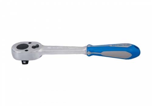 GRZECHOTKA UCHYLNA 3/8&quot; 32 ZĘBY 200mm UCHWYT GUMOWY, BLOKADA King Tony