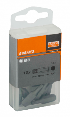 Bit 1/4&quot; do śrub XZN M3x25 mm, 10 szt. BAHCO