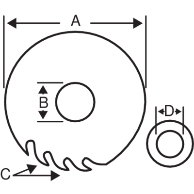 Piła tarczowa 140mm 16T BAHCO