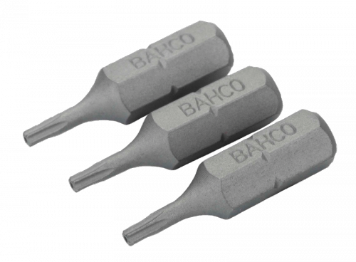 Bit 1/4&quot; do śrub TORX, z otworem TR9x25 mm, 3 szt. BAHCO