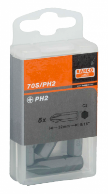 Bit 5/16&quot; PH4x38mm, 5 szt. BAHCO