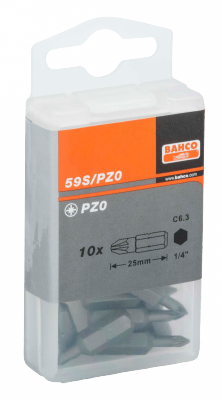 Bit 1/4&quot; PZ4x32 mm, 10 szt. BAHCO
