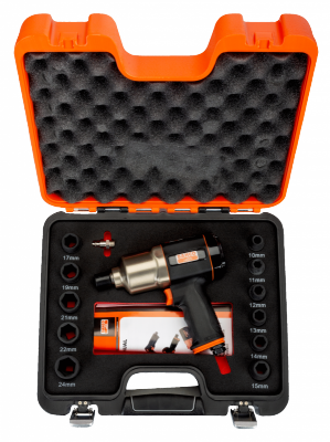 Zestaw narzędziowy 1/2&quot; BP815 z nasadkami udarowymi 10-24 mm i złączem męskim 1/4&quot; BAHCO