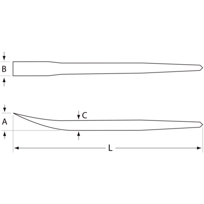 Łom 38x32 mm, długość 760 mm BAHCO