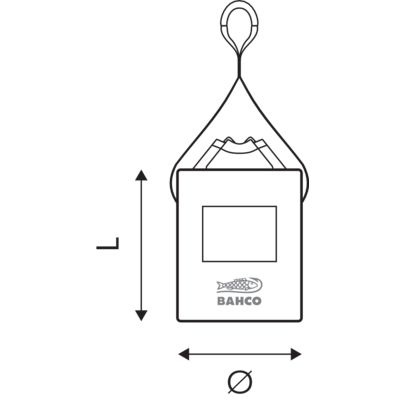 Torba narzędziowa do prac na wysokościach 60 L 60 kg BAHCO