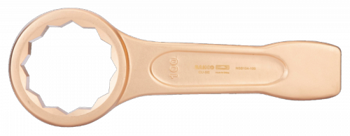 Klucz oczkowy do pobijania 32 mm, nieiskrzący CU-BE, antymagnetyczny BAHCO