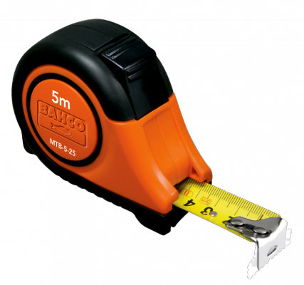 Taśma miernicza metryczna magnetyczna 5m 25mm angielska BAHCO