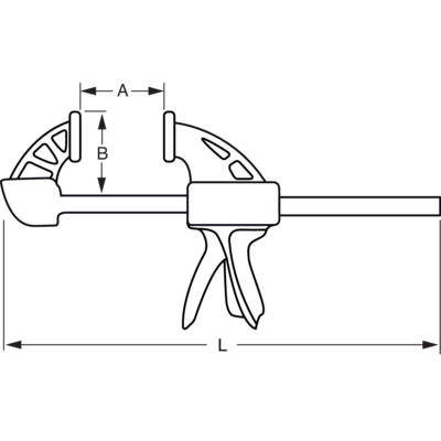 Ścisk szybkotrzpieniowy 450 mm BAHCO