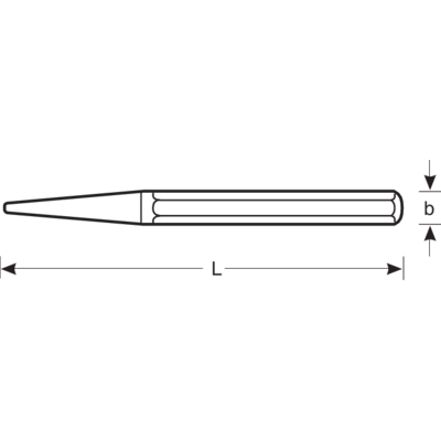 Punktak 6-kątny 6 mm x 150 mm BAHCO