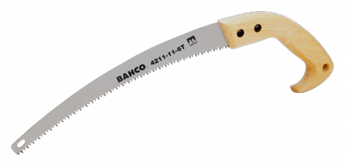 Piła sadownicza 350 mm 6Z/Cal z drewnianą rękojeścią BAHCO