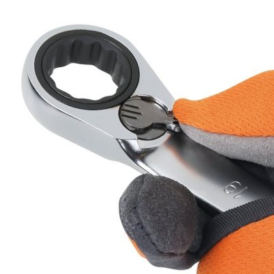 Klucz płasko-oczkowy z dwukierunkową grzechotką 12 mm, 142 Beta