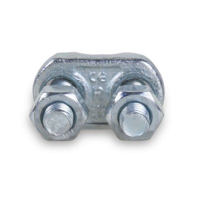 Zacisk linowy kabłąkowy stalowy ocynkowany 3 mm (1/8&quot;) Robur