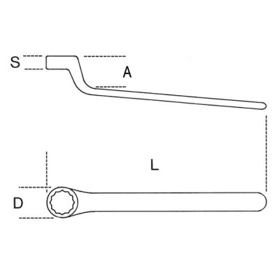 Klucz oczkowy odsadzony izolowany 1000V 10 mm, 89MQ Beta