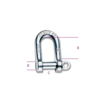 Szakla podłużna kuta ocynkowana 6 mm, WLL 100 kg Robur