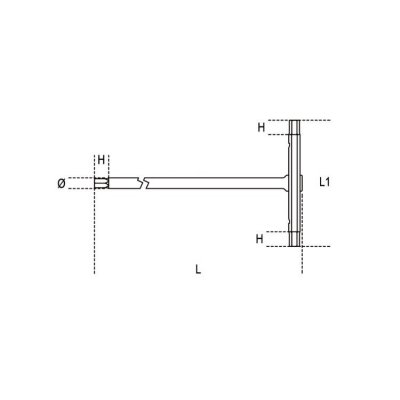 Klucz trzpieniowy imbusowy typu T 4 mm, 951 Beta
