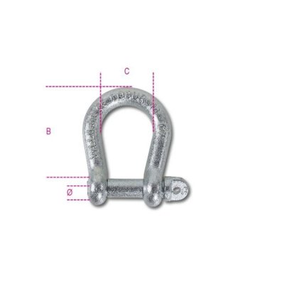 Szakla okrągła ocynkowana 32 mm WLL 3200 kg Robur