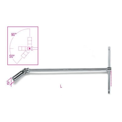 Klucz nasadkowy przegubowy do świec zapłonowych 14 mm długi, 959/14 Beta