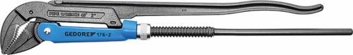 Szczypce nastawne do rur, 1.1/2&quot;, kątowe, GEDORE