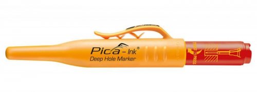 Marker do glebokich otworow Pica-Ink, kolor czerwony Pica