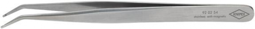 Pinceta precyzyjna SMD, 120mm, nierdzewna, końcówki wygięte 0,6mm, 92 02 54, KNIPEX