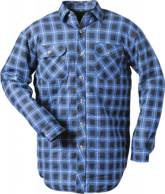Koszula termiczna, roz. 2XL, w niebieską kratę