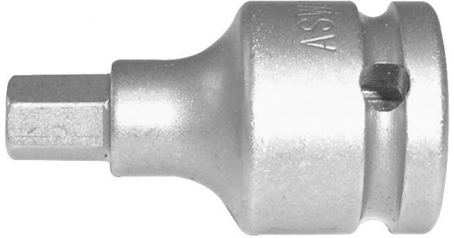 Udarowa nasadka wkretakowa 1/2&quot; do srub zlbem z gniazdem szesciokatnym 12mm ASW