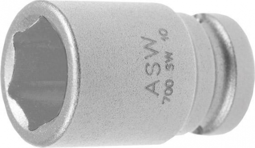 Udarowa koncowka wymiennaklucza nasadowego, 1/4&quot; 13mm ASW