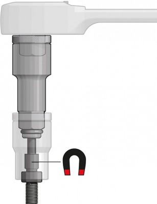 Przedłużka z magnesem 3/8&quot; 65mm GEDORE